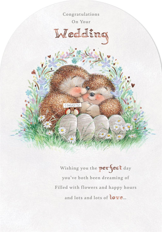 Hedgehog Wedding Greeting Card