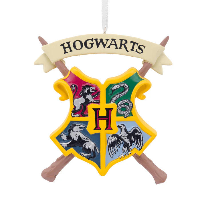 Collectable Harry Potter™ Ornament - Hogwarts Crest Design