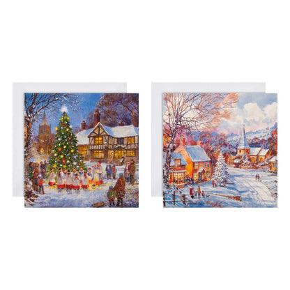 Charity Christmas Cards - Pack of 16 in 2 Festive Designs