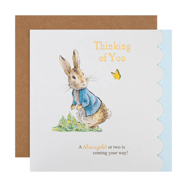 Thinking of You Card - Beatrix Potter Peter Rabbit Design