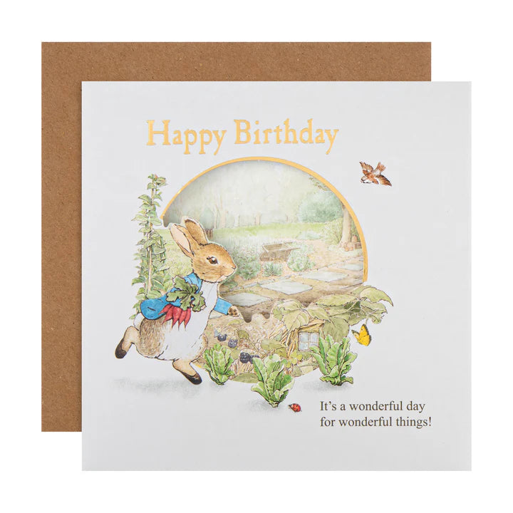 Birthday Card - Beatrix Potter Peter Rabbit Design