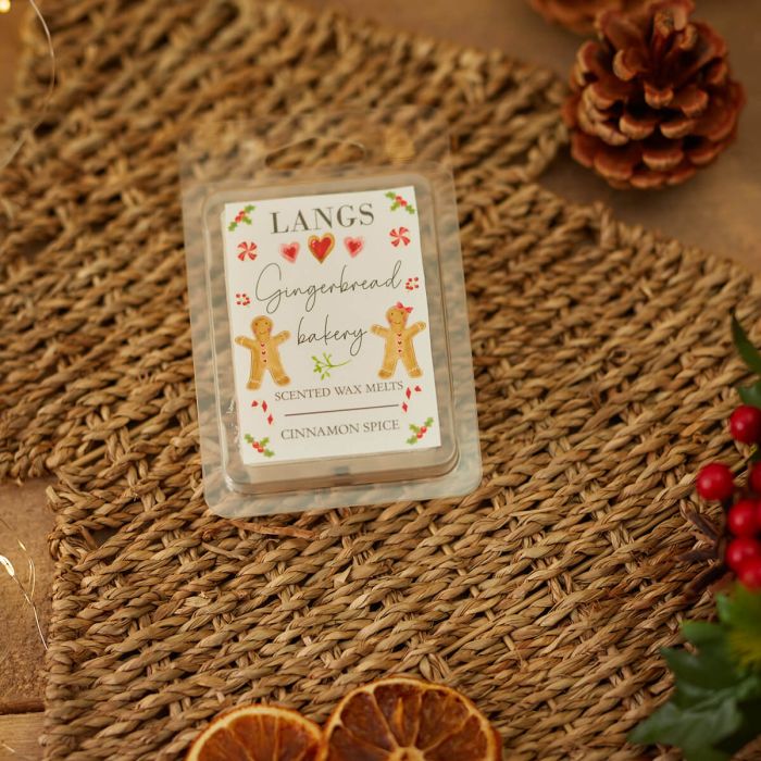 Christmas Wax Melts - Gingerbread Bakery Cinnamon Spice - Pack of 6