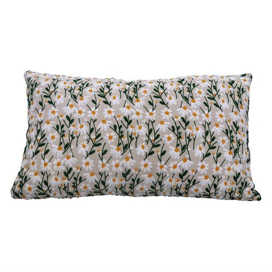 Cushion 30cm - Embroidered Daisy