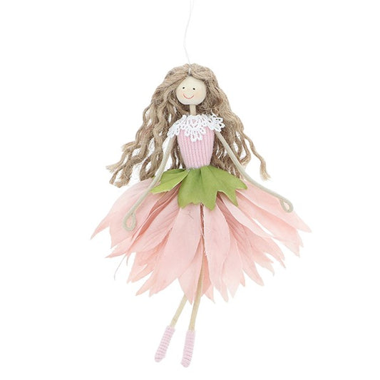 Hanging Flower Girl Pink Dahlia