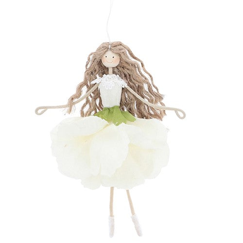 Hanging Flower Girl Cream Rose