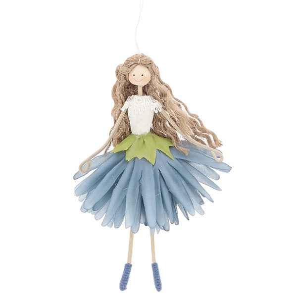 Hanging Flower Girl Blue Chrysanth