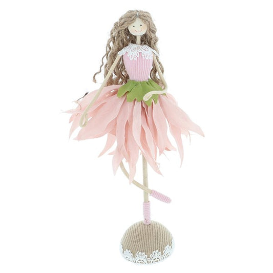 Standing Flower Girl Pink Dahlia