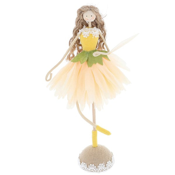 Standing Flower Girl Cream Chrysanth