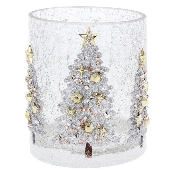 Xmas Crackle Tealight Tree Large