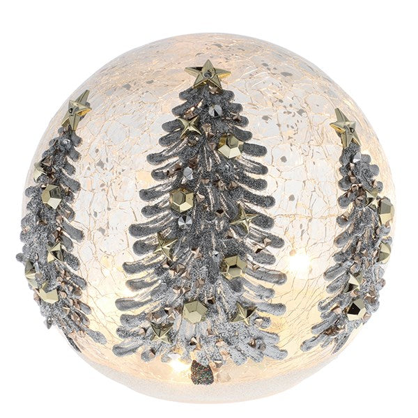 Xmas Crackle LED Ball Tree Large