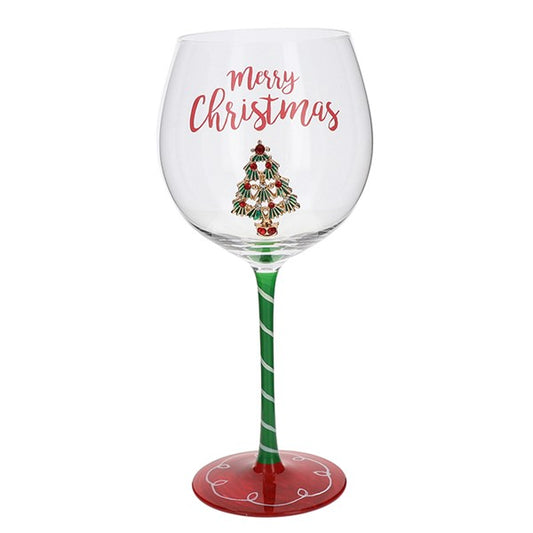 Xmas Bling Wine Glass Tree