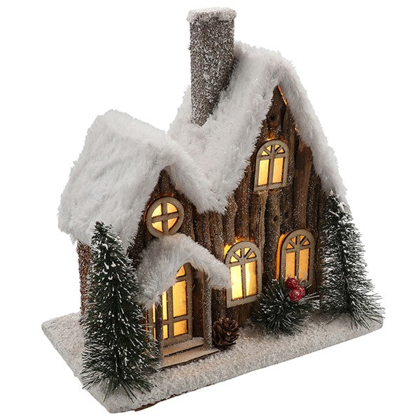 Xmas Forest House Double Large LED