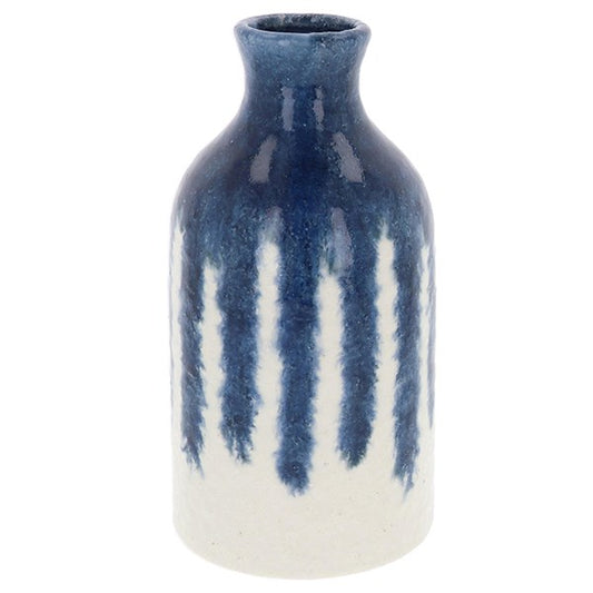 Vesuvius Bottle Vase Medium Blue