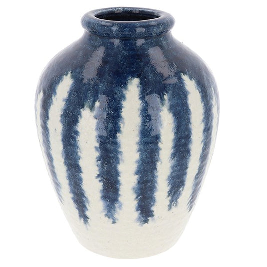 Vesuvius Tapered Vase Blue