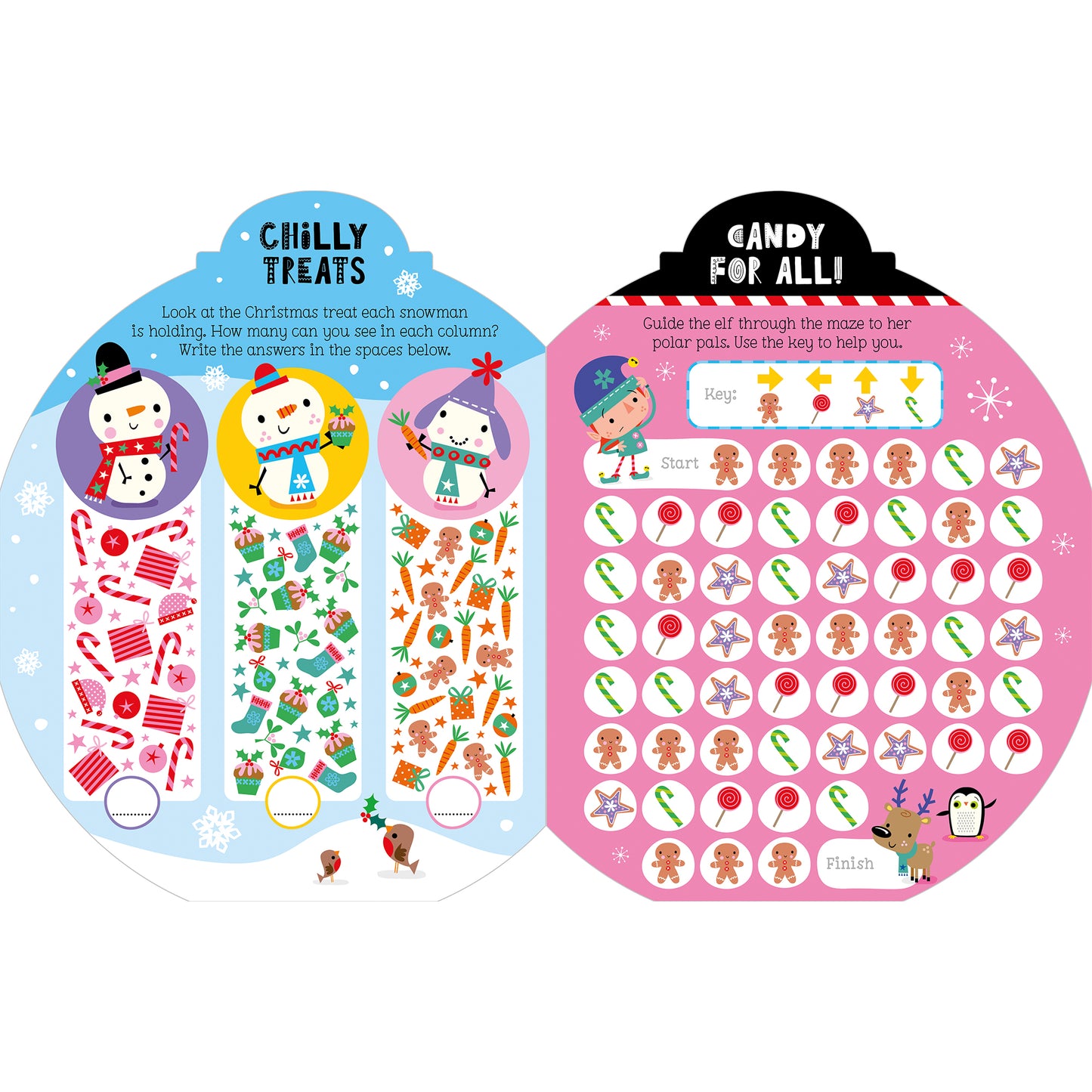 Christmas Magic Shiny Stickers Activity Book