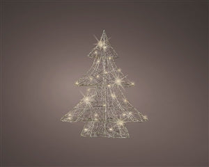 Standing Tree LED Wire Decoration 40cm