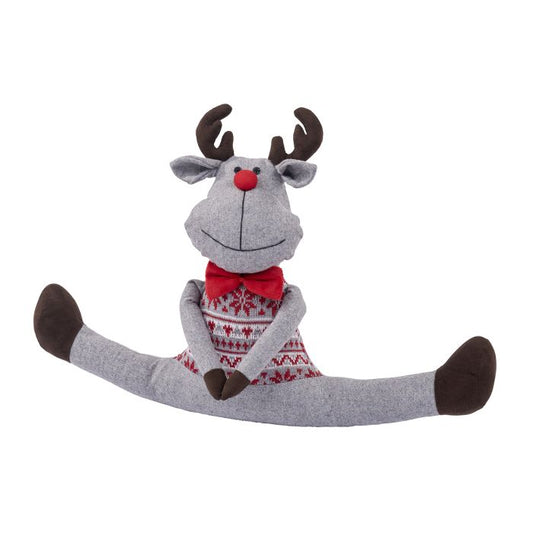 Reindeer With Legs Christmas Doorstop