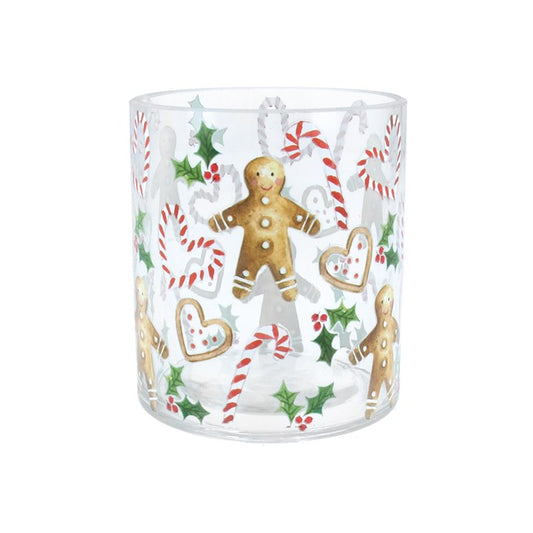 Glass Nite Lite 10cm - Gingerbread