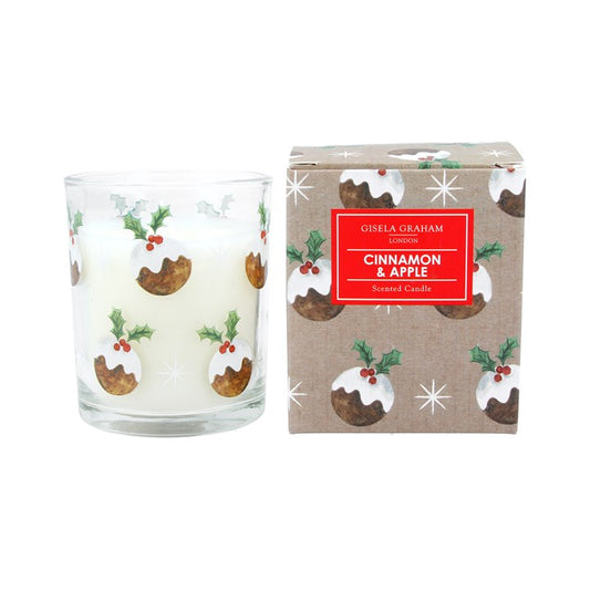 Boxed Scented Candle 7cm - Christmas Puddings