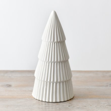 Shining White Festive Tree 24 cm