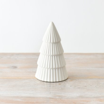 White Shining Xmas Tree 16.8cm