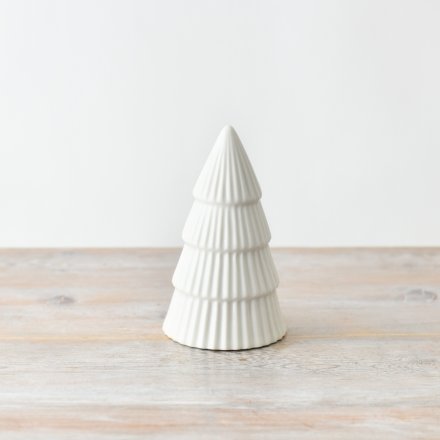 Glazed White Tree 11.7cm