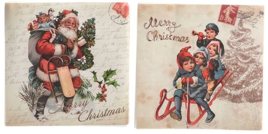 16.5cm Vintage Christmas Napkins