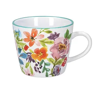 Ceramic Mug 12cm - Bright Peonies