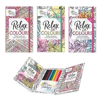 Adult Colouring Book Travel Set