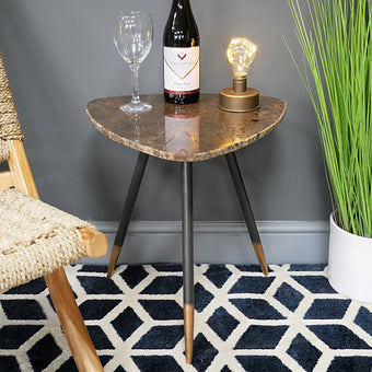 Marble & Iron Coffee Table