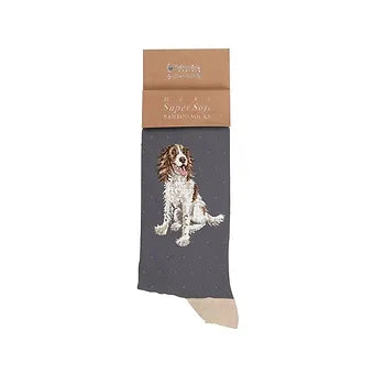 Wrendale 'Willow' Spaniel Bamboo Men's Socks