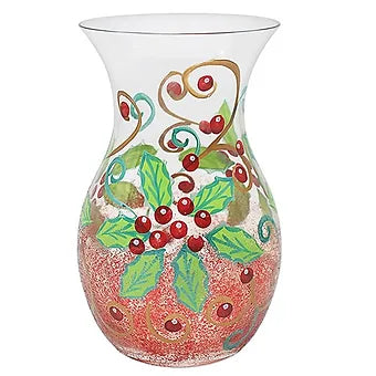 Handpainted Vase Holly