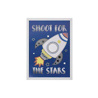 Rocket Framed Plaque