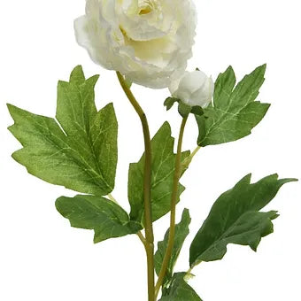 White Artificial Ranunculus 57cm