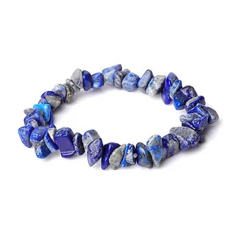 Crystal Stone Chunky Bracelet - Lapiz Lazuli