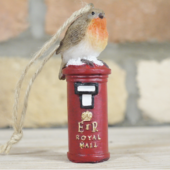 Robin On Post Box