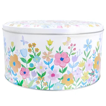 Gisela Graham Cake Tin 23cm - Pastel Flower