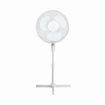 16 Inch/406mm Pedestal Fan White