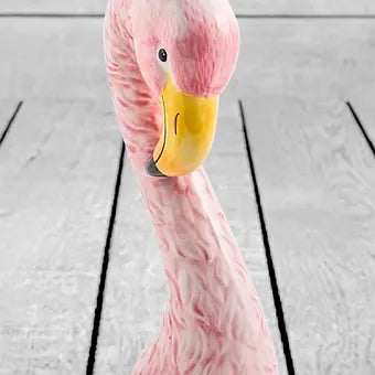 Ceramic Pink Flamingo Head Vase