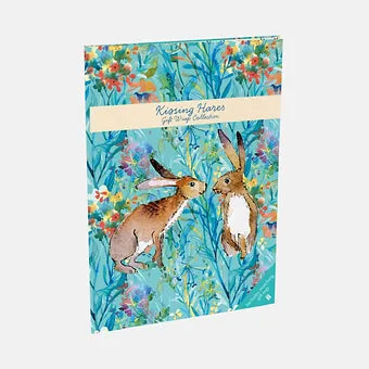 Gift Wrap Collection Book and Tags - Kissing Hares