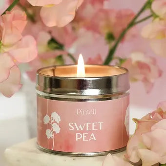 Pintail Sweet Pea Classic Tin Candle