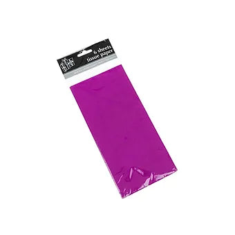 6 Sheet Tissue Paper Fuchsia