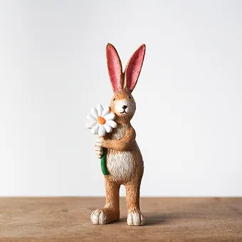 Rabbit & Daisy Ornament