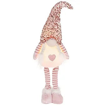 Sequin LED Girl Gonk Long Legs Pink