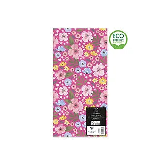 5 Sheet Floral Print Tissue