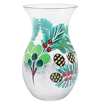 Handpainted Vase Pine