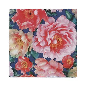 Gisela Graham Pack of 20 Paper Napkins - Midnight Peonies