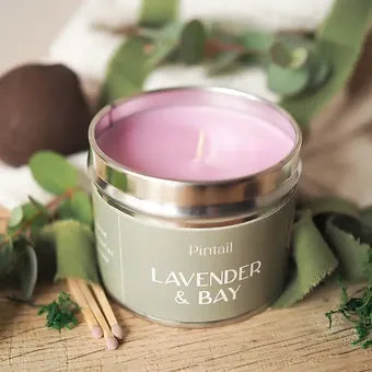 Pintail Lavender and Bay Classic Tin Candle