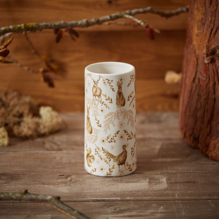 Woodland Animal Ceramic Vase