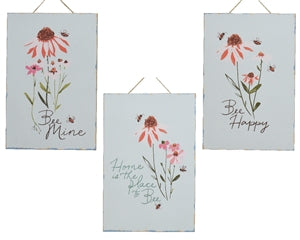 Hanging Plaque With Spring Designs